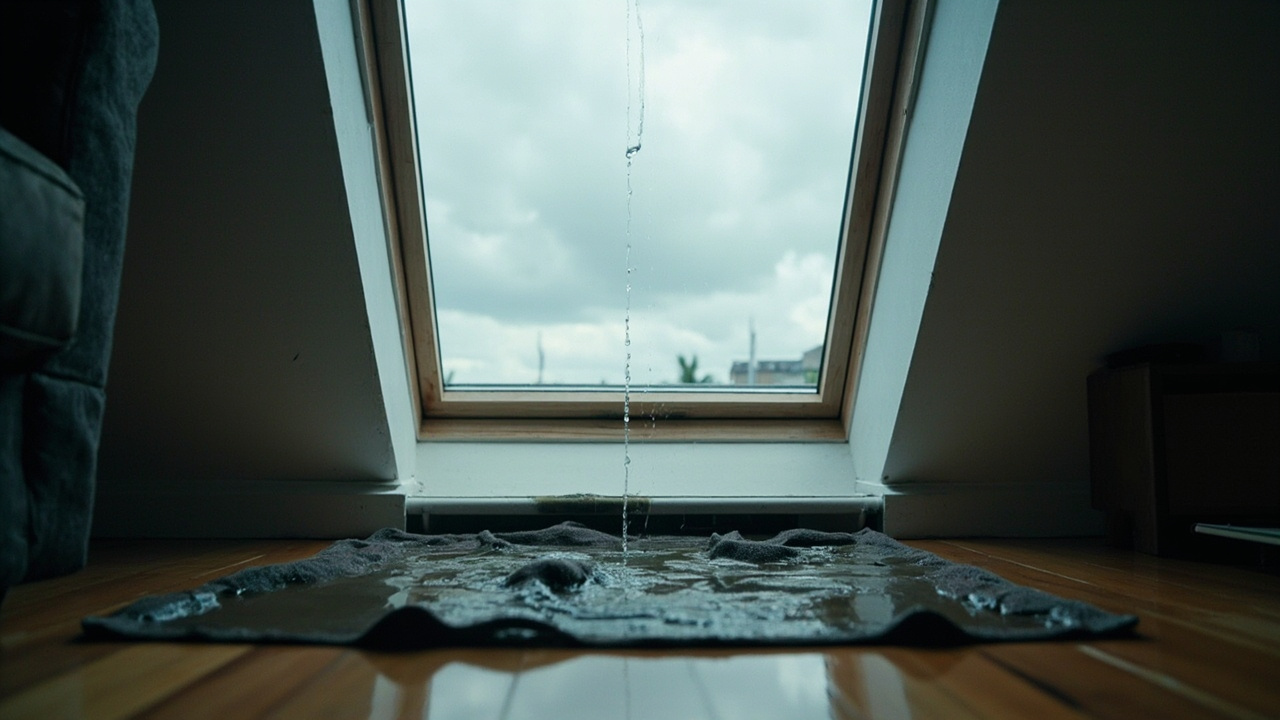 Skylight leaking water during heavy rain in a Miami, Florida home